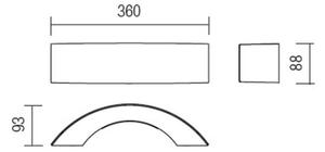 Redo 9903 - LED Venkovní nástěnné svítidlo ECLIPSE 3xLED/3W/230V IP54