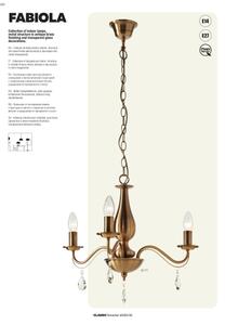 Redo 02-710 - Nástěnná lampa FABIOLA 2xE14/28W/230V