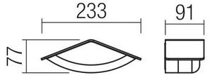 Redo 90002 - LED Venkovní nástěnné svítidlo CHALET LED/8W/230V IP54