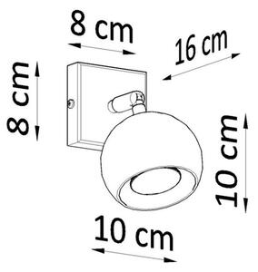 Sollux SL.0443 - Nástěnné bodové svítidlo OCULARE 1xGU10/10W/230V