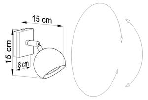 Sollux SL.0443 - Nástěnné bodové svítidlo OCULARE 1xGU10/10W/230V
