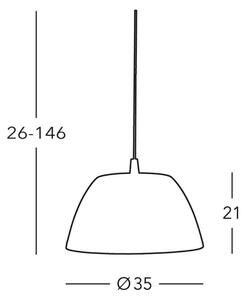Kolarz 0051.31.6 - Lustr na lanku MALMÖ 1xE27/60W/230V