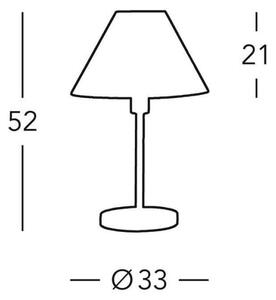 Kolarz 264.70.4 - Stolní lampa HILTON 1xE27/60W/230V
