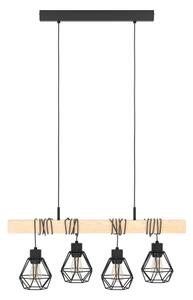 Eglo 44075 - Lustr na lanku TOWNSHEND 4xE27/60W/230V