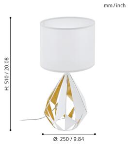 Eglo 43078 - Stolní lampa CARLTON 1xE27/60W/230V