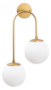 Opviq Nástěnná lampa Jevel I zlatá/bílá