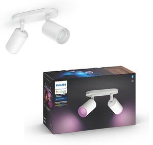 Philips 50632/31/P7 - LED RGBW Bodové svítidlo Hue FUGATO 2xGU10/5,7W/230V