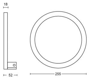 Philips 40901/30/P9-LED RGBW Stmívatelné nástěnné svítidlo Hue SANA LED/20W/230V