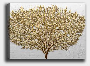 Hanah Home Obraz Strom 70x100 cm zlatý