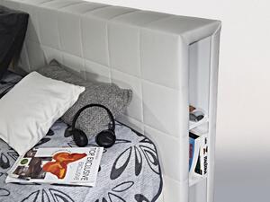 Manželská postel čalouněná s úložným prostorem LIBRO 180x200 s roštem ND 4, matrací AQUAFLEX