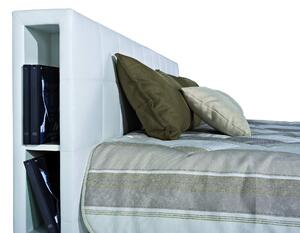 Manželská postel čalouněná s úložným prostorem LIBRO 180x200 s roštem ND 4, matrací SABI