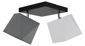 Přisazený lustr DIAMENT 2xE27/60W/230V bílošedý