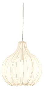 Béžové závěsné svítidlo s textilním stínidlem ø 50 cm Elati – Light & Living