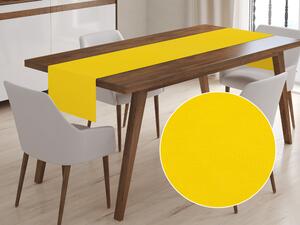 Biante Dekorační běhoun na stůl Leona LN-039 Sytě žlutý 20x120 cm