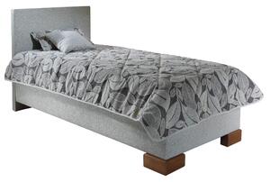 Čalouněná postel s úložným prostorem QUATRO 90x200 s krátkým čelem s roštem ND 4, s matrací INFLEX