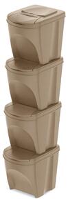 Prosperplast Sada 4 odpadkových košů Soorti ECO na tříděný odpad 4 x 25 l