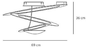 Artemide AR 1247010A - Stropní svítidlo PIRCE MINI 1xR7s/330W/230V
