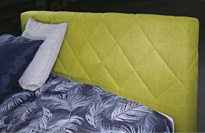 Čalouněná postel s úložným prostorem včetně polohovacího roštu LIDO Plocha spaní 160x200