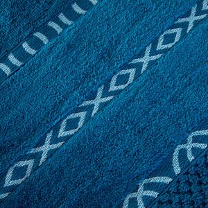 Sada 2 ks froté ručníků GINO mořská modř 50 x 90 cm
