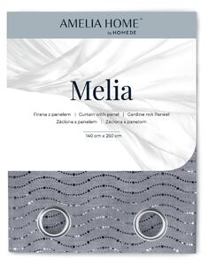 AmeliaHome Záclona Eyelets Melia, 140 x 250 cm