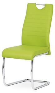 Jídelní židle koženka zelená
