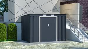Zahradní domek ZEUS 2C 4,72 m² antracit + podlahová konstrukce ZEUS 2C IWH-10230007 + IWH-10240007