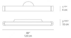 Artemide AR 1917020A - LED Nástěnné svítidlo TALO 120 LED/51W/230V