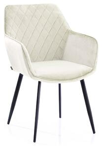 HOMEDE Designová židle Vialli krémová