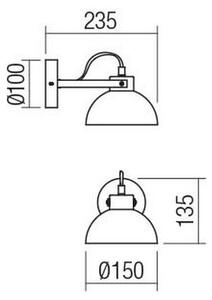Redo 04-511 - Dětské nástěnné svítidlo EOLO 1xE27/42W/230V