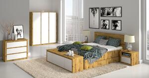 Úložný prostor do postele Kypr LZS, dub artisan, lamino