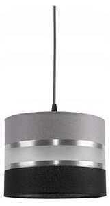 Lustr na lanku CORAL S 1xE27/60W/230V černošedá