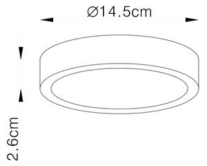 Globo 12366-15 - LED Stmívatelné stropní svítidlo VITOS LED/15W/230V