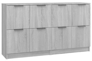 Příborníky 2 ks šedé sonoma 60 x 30 x 70 cm kompozitní dřevo