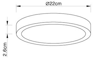 Globo 12364-30 - LED Stmívatelné stropní svítidlo LED/28W/230V