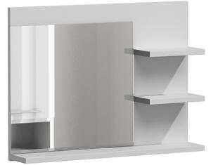 Topeshop Koupelnová polička se zrcadlem LUMO L3 bílá mat