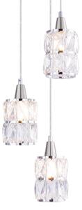 Globo 15760-3 - Křišťálový lustr na lanku WOLLI 3xE14/40W/230V