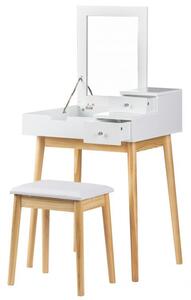 MODERNHOME Toaletní stolek s taburetkou GoodHome