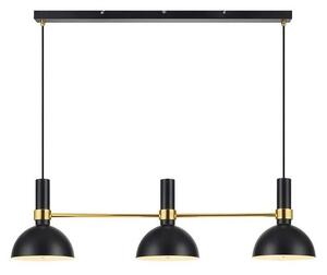 Markslöjd 106971 - Lustr na lanku LARRY 3xE27/60W/230V černá/zlatá