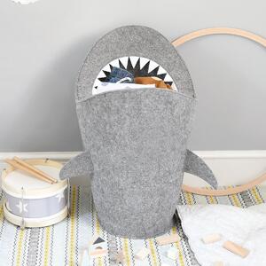 Stackers, Dětský koš na prádlo Shark | Šedý