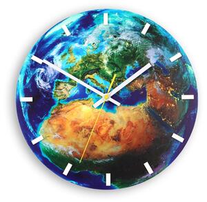 Mazur Nástěnné hodiny Globe modré
