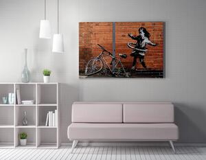 ASIR Nástěnný obraz BIKE plátno 70 x 100 cm
