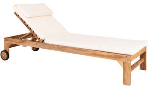 Nordic Living Bílý sedací polštář na zahradní lehátko Doraem
