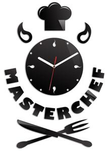 ModernClock Nástěnné hodiny Master Chef černé