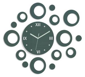ModernClock 3D nalepovací hodiny Rings šedé