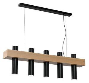 Lustr na lanku WEST 5xGU10/25W/230V černá