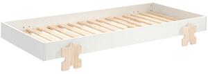Bílá lakovaná stohovatelná postel Vipack Modulo Puzzle 90 x 200 cm