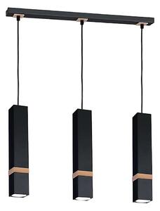 Lustr na lanku VIDAR 3xGU10/25W/230V černá