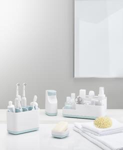 Dávkovač tekutého mýdla Bathroom Slim | bílý/modrý