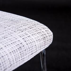 Napínací potah na židli bez opěradla Modern - šedý, 2 ks