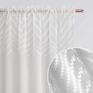 Záclona s jemným vzorem na řasící pásku 140 x 250 cm